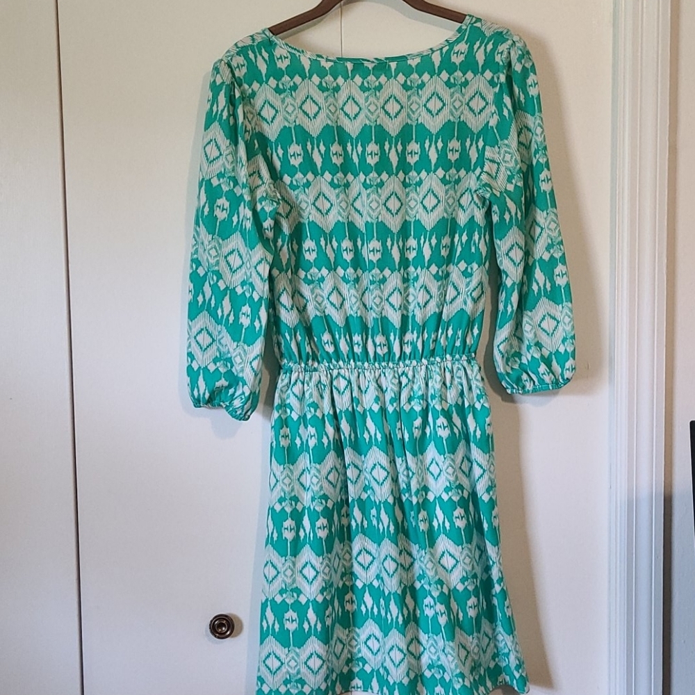Moa Moa 3/4 sleeve tribal print dress - Picture 6 of 6